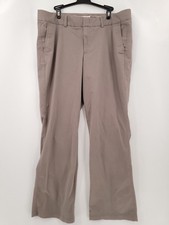 Dockers Dress Pants Mens Size 16 Color Gray Bootleg Flat Front 4 Pocket Casual
