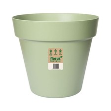 Image of Elho Paris Plant Pot 30cm Weather-Resistant Plastic Mint Green Indoor Outdoor