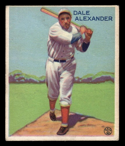 Dale Alexander #221 1933 Goudey card