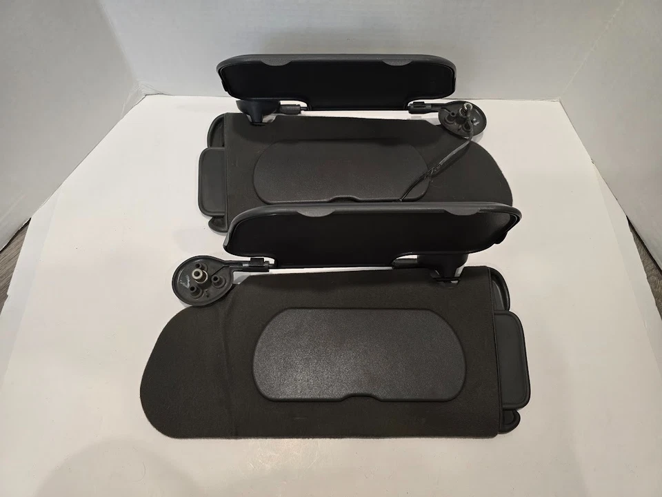 2000-2005 Buick Lesabre par de para-sol esquerdo direito cinza iluminado fabricante de equipamento original A100 - Imagem 2 de 4