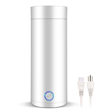 Portable Electric Kettle 400ml Travel Mini Water Boiler Stainless Auto Shut Off