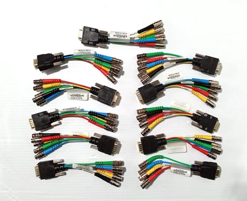 (11) Extron SYM BNCF 15-pin HD Male to BNC Female Mini High Resolution Cables