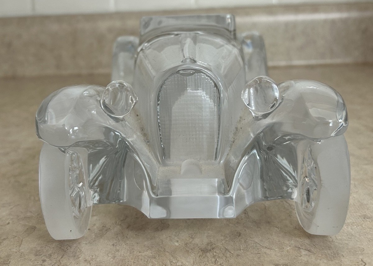 Daum France Crystal Automobile Sculpture 1931 Bugatti 55 Roadster