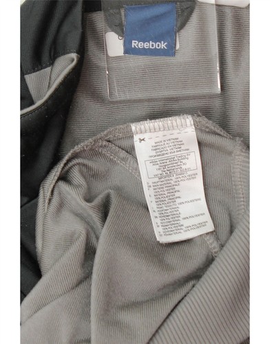 Reebok Herren Trainingsanzug Oberteil Jacke Medium Grau Colourblock Polyamid CX01 - Bild 5 von 5