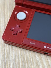 Nintendo 3DS Flame Red Console Tested Working Replacement Stick Japan