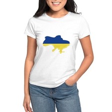 CafePress Support Ukraine Women's Dark T Shirt Women's T-Shirt 904750630