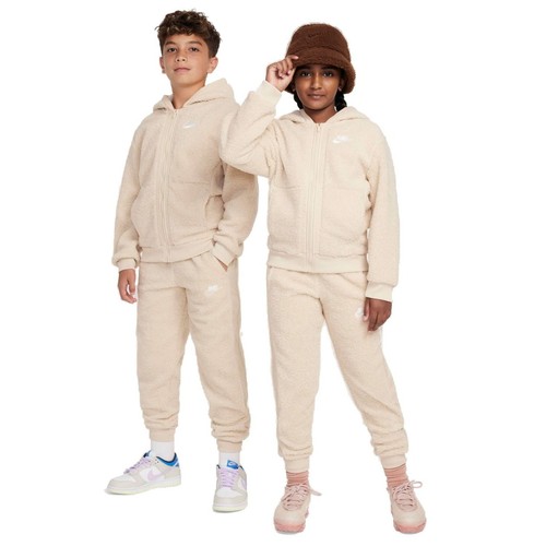 NIKE Sportswear Club Fleece Sherpa Zip Hoodie Jacket Jogger Pants Set Big Kids L