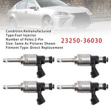 4Pcs Fuel Injector For Lexus IS200T RC200T NX200T 2.0L 23250-36030