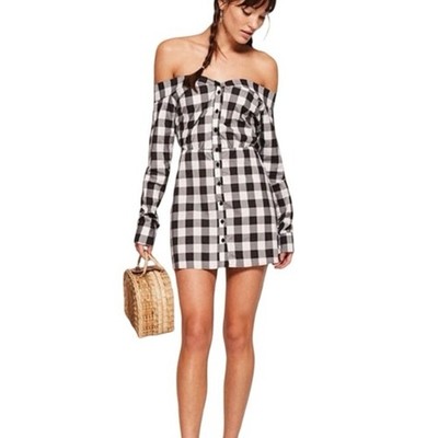 reformation gingham mini dress Reformation Gingham dress by Reformation
