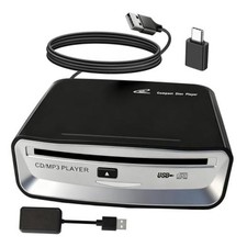 Portable CD Player for Car, External USB Compact Disc Drive for Vehicles
