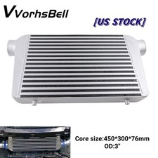 Bar Plate Intercooler 450x300x76mm Front Mount 3 Outletinlet For Universal Bar Plate Intercooler 450x300x76mm Front Mount 3 Outletinlet For Universal