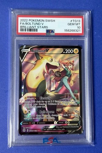 2022 Pokémon SWSH FA/Boltund V Brilliant Stars #TG13 PSA 10 GEM MT