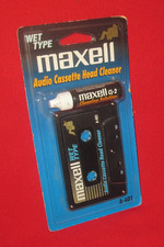 New in Sealed Box Maxell Audio Cassette Head Cleaner Model A-401