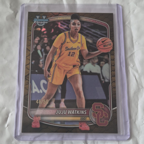 Topps Bowman 2025-26 JuJu Watkins Chrome Prospects USC #BCP-96 /50 Refractor
