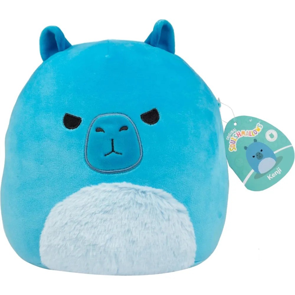 Squishmallows Original 10-Inch Kenji the Blue Capybara Official