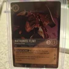 Nathaniel Flint Notorious Pirate 196/204 Reign of Jafar Disney Lorcana 003436
