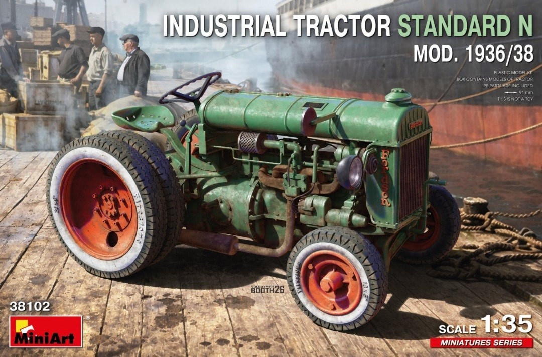 MiniArt 38102 1:35th scale Fordson Industrial Tractor Standard N Mod. 1936/38