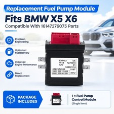 Portable Fuel Pump Control Unit Module Compatible with BMW X5 X6 OE: 16147276073