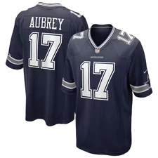 #17 Brandon Aubrey Cowboy V Neck Jersey Full Size S-5XL AB128