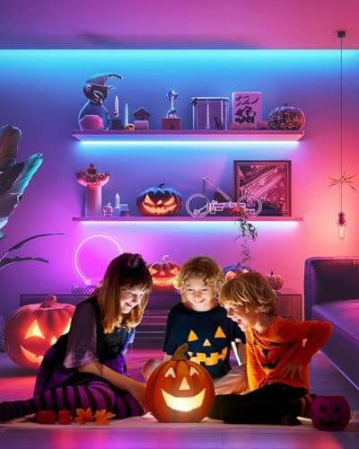 Color Cabinet Lighting, 4pcs 12" Linkable RGB LED Light Bar Kit for Display - Picture 2 of 6