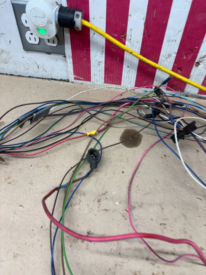 60S GM FARO Y MOTOR CABLEADO ARNÉS MAMPARO COLETAS CHEVELLE NOVA Foto 4 de 4