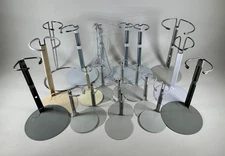 Lot of 20 Misc Kaiser and Unmarked Metal Doll Stands 4" to 12" New Old Stock