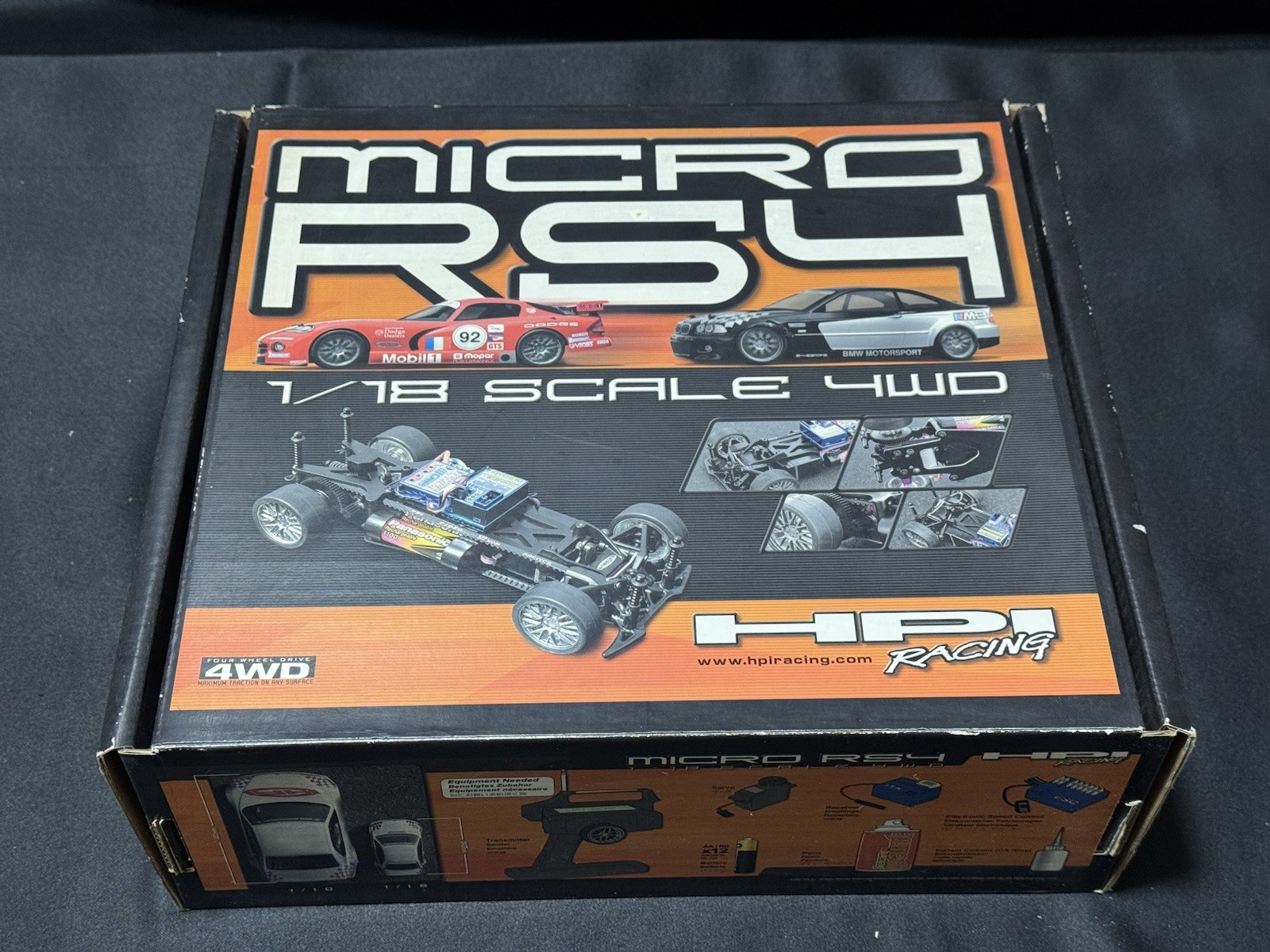 Vintage 2001 HPI Racing Micro RS4 1/18 Touring BMW M3 Kit Ne