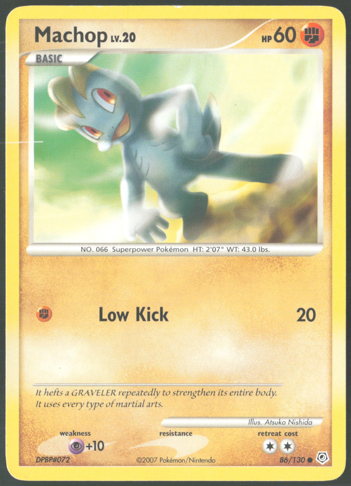 Machop 86/130 Diamond and Pearl MP