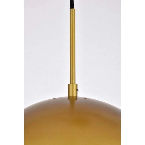 Elegant Lighting LD6044 Eclipse 14"W Pendant - Gold - Picture 11 of 12