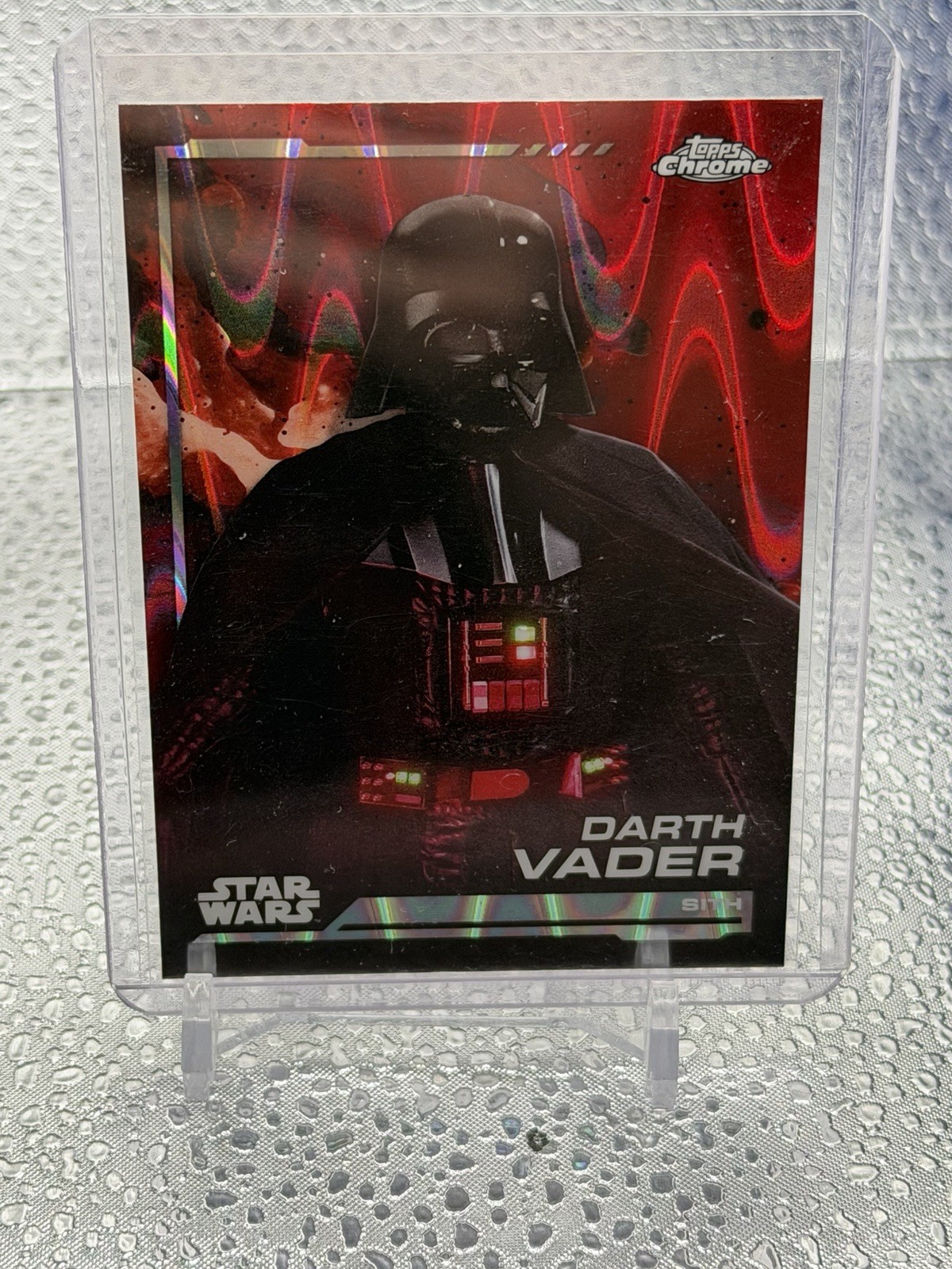 2024 Topps Chrome Star Wars Darth Vader Red Raywave Refractor #66