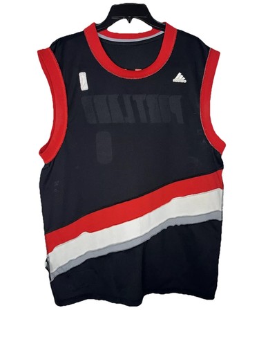 Vintage Medium Adidas Portland #0 Trail Blazers Damian Lillard Jersey NBA - Picture 10 of 13