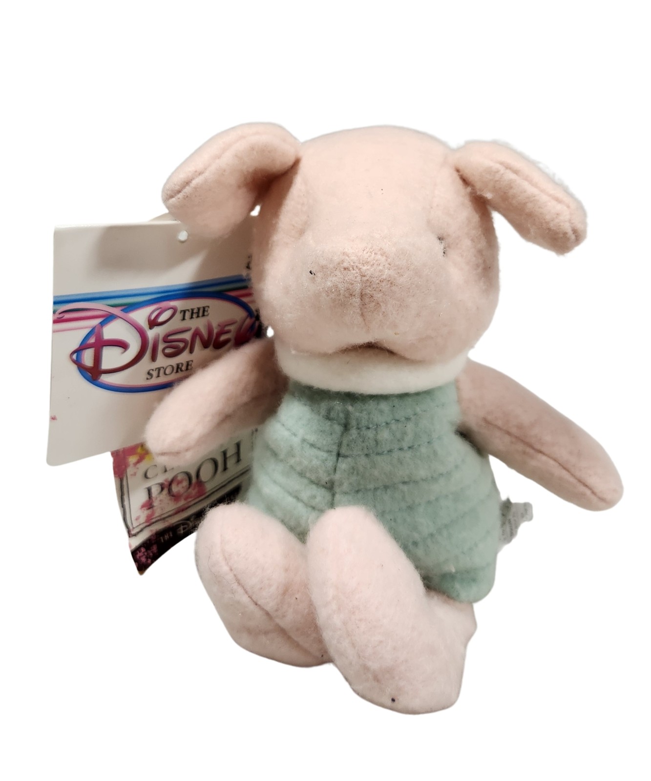 Classic Piglet, Vintage Disney Plush, Winnie the Pooh, 7"