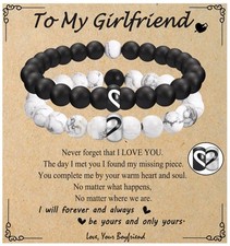 Gifts for Girlfriend Matching Couples Bracelets Long Distance Friendship Bracele