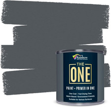 THE ONE All-In-One Paint & Primer - Dark Grey Matt, 250 Ml | Multi-Surface 1 Coa