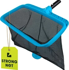 Pool Leaf Rake Skimmer Net Heavy Duty Deep Mesh Cleaning Tool Fits Standard Pole