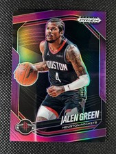 2024-25 Panini Prizm Black Jalen Green #57 Purple Prizm  /99