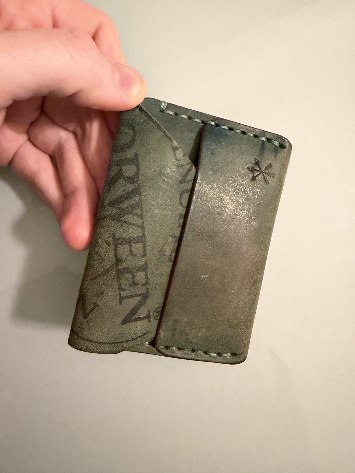 Reverse Horween Shell Cordovan Wallet - image 1