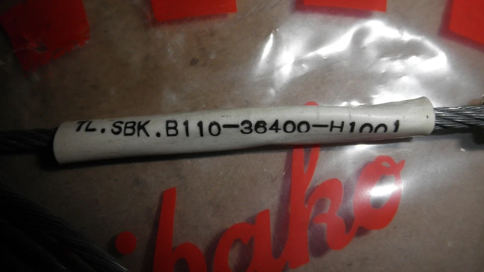 Conjunto de cable de freno de mano trasero Datsun #36400-H1001 1971-73 B110,1200,A12 #39-7600 Foto 4 de 4