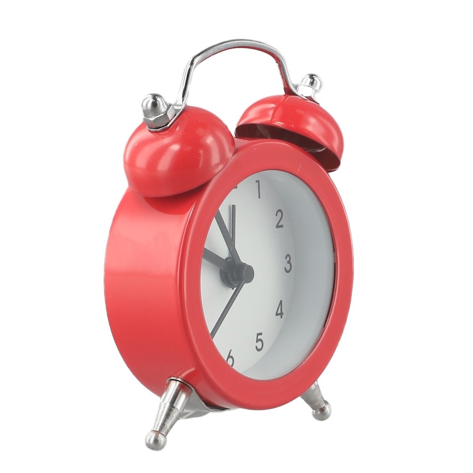 Alarm Clock Glass Lens Classic Double Bell Metal Main Body B ro Shop