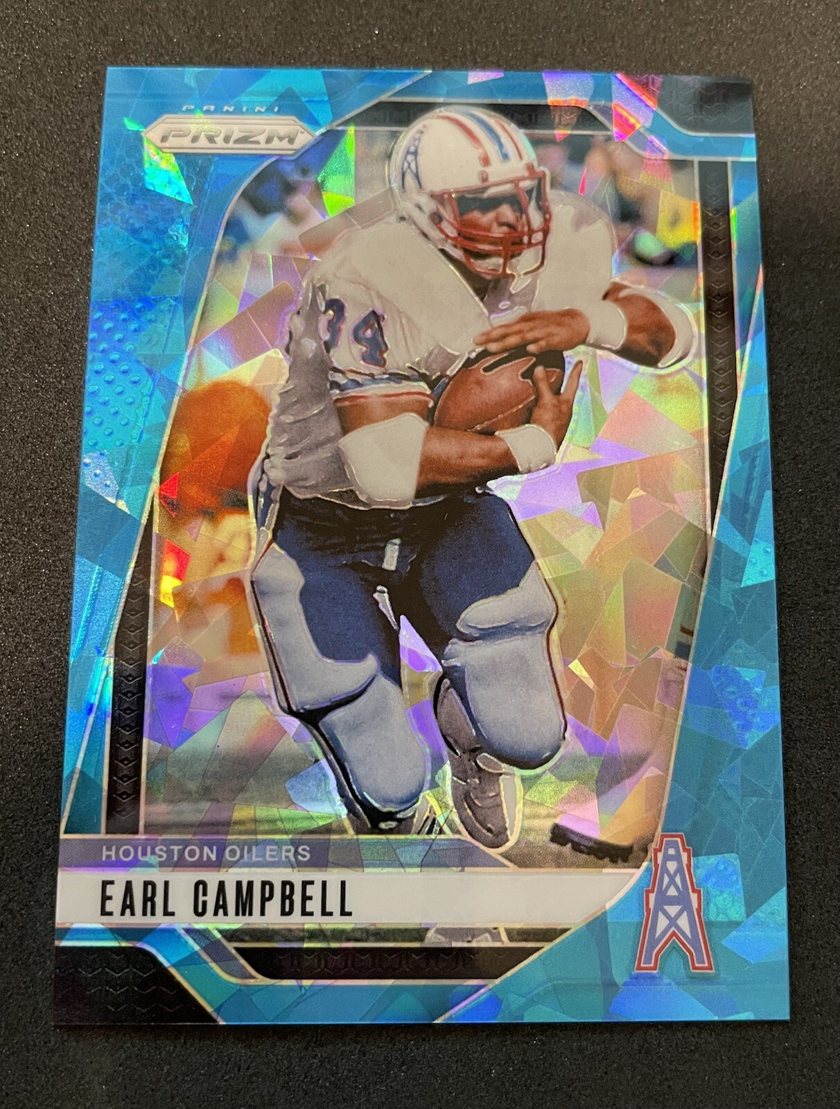 2024 Panini Prizm Football EARL CAMPBELL Blue Cracked Ice /99 Houston Oilers