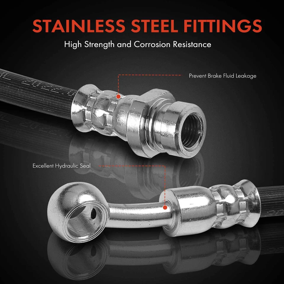 Manguera hidráulica freno trasero derecho para Hyundai Accent 2006-2007 Kia Rio Rio5 06-07 Foto 4 de 4