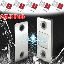 2-8 Magnetic Door Catch Adhesive Strong Cabinet Door Kitchen Magnet Latch Drawer