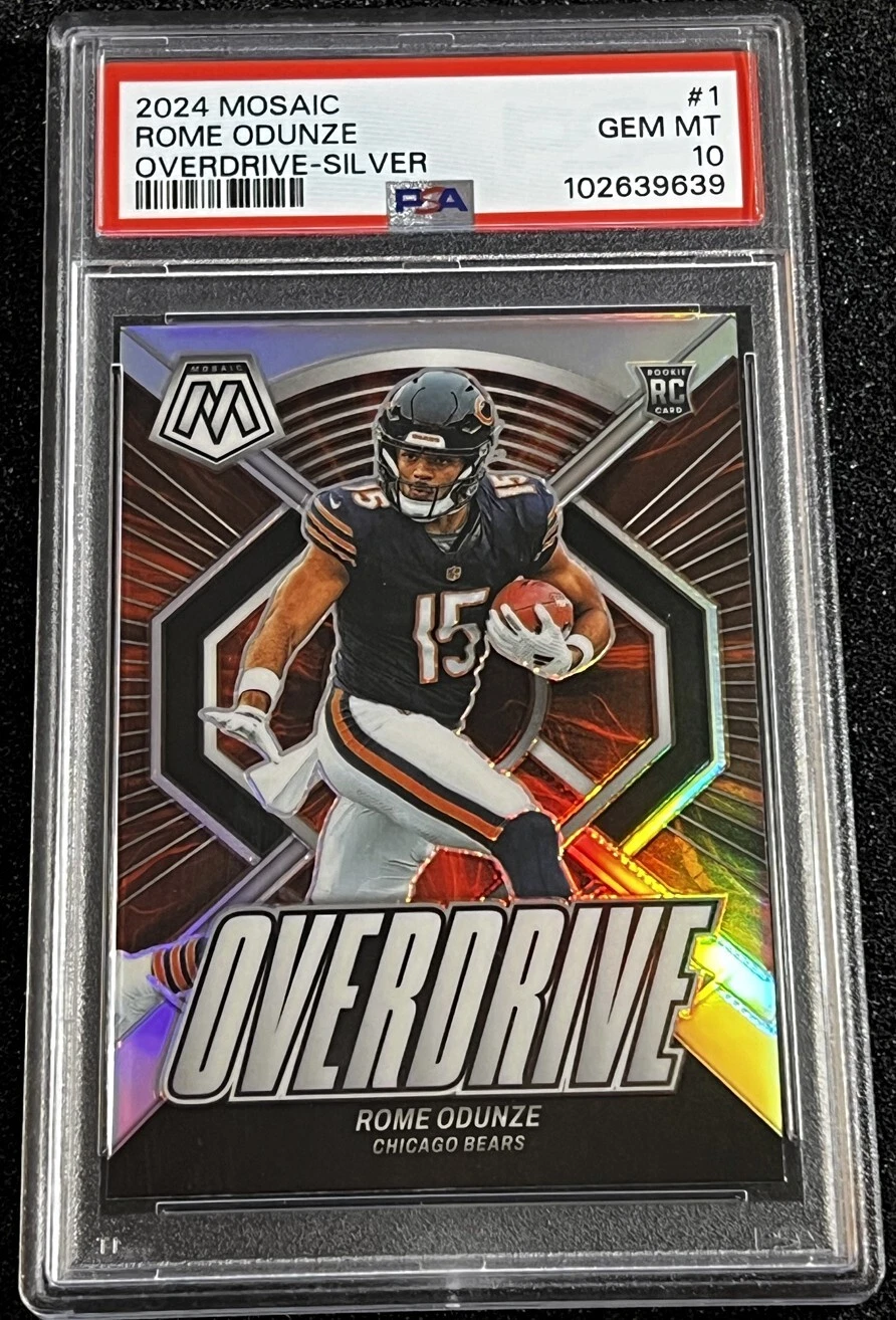 Rome Odunze Panini Mosaic Overdrive #1 Silver