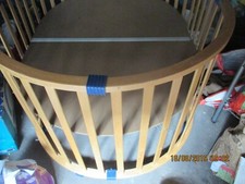 Laufgitter Laufstall höhenverstellbar Einlage mit Rollen Oval in ein guten zu s