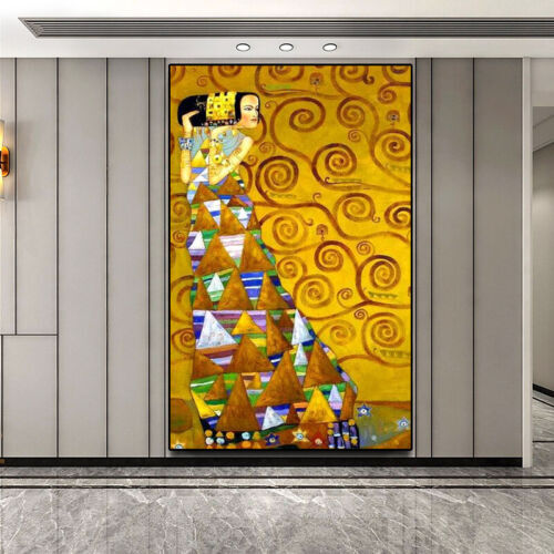 Lein-Wand-Bild Kunstdruck: Gustav Klimt Minerva Oder Pallas Athena