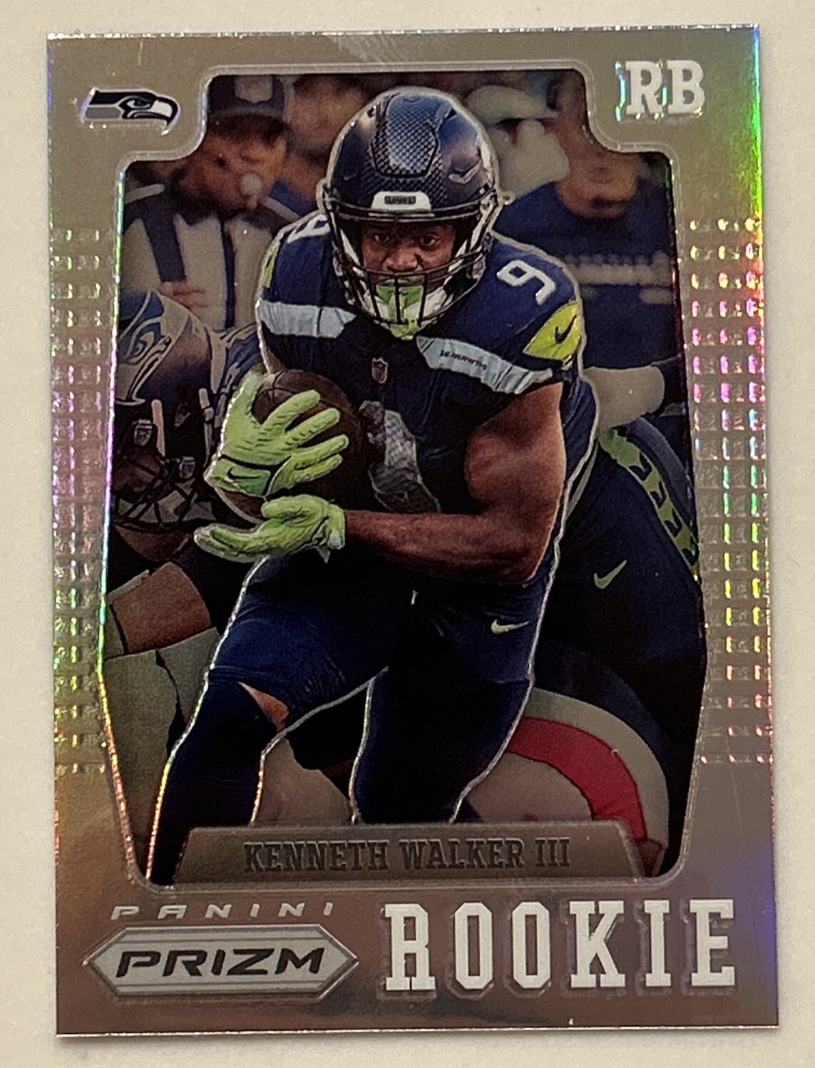 2022 Panini Prizm - Prizm Flashback Rookie Silver Prizm Kenneth Walker III (RC)