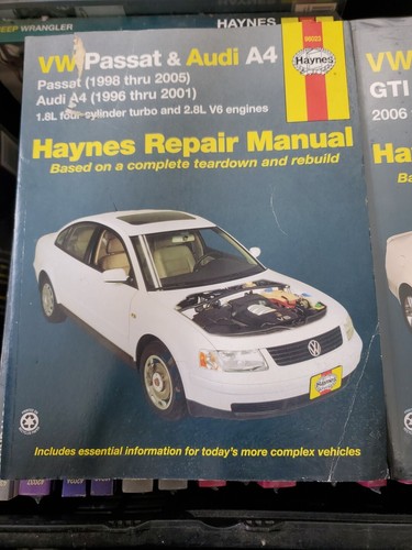 VW Jetta, Rabbit, GTI & Golf 2006 Thru 2011 Haynes Repair Manual Passat A4 1998 - Picture 3 of 4