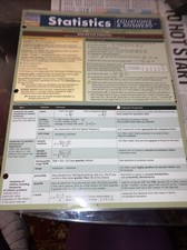 Statistics: Equations Answers Laminated Study Guide BarChart