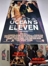 GEORGE CLOONEY STEVEN SODERBERGH SIGNED OCEANS 11 12X18 PHOTO EXACT PROOF & PSA