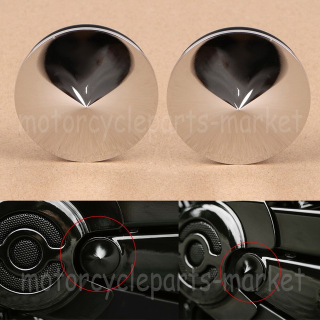 New Chrome Swingarm Pivot Bolt Cover Kit For Harley Davidson VRSC VRod